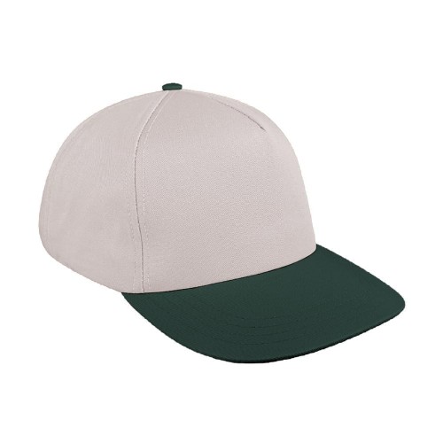 Putty-Hunter Green Brushed Self Strap Skate Hat