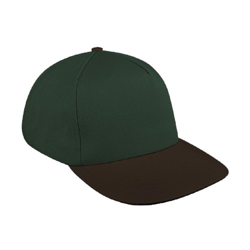 Hunter Green-Black Brushed Snapback Skate Hat Hunter Green-Black Brushed Snapback Skate Hat