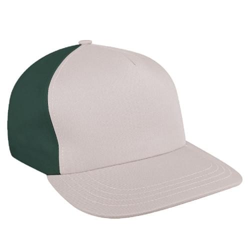 Putty-Hunter Green Brushed Self Strap Skate Hat