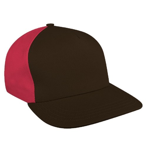 Black-Red Brushed Snapback Skate Hat Black-Red Brushed Snapback Skate Hat