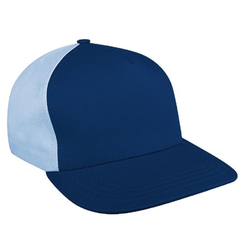 Navy-Light Blue Brushed Self Strap Skate Hat Navy-Light Blue Brushed Self Strap Skate Hat