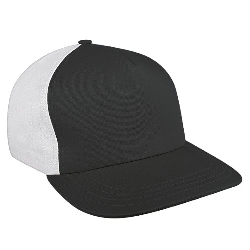Dark Gray-White Brushed Leather Skate Hat Dark Gray-White Brushed Leather Skate Hat