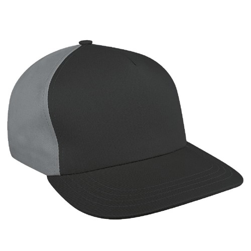 Dark Gray-Light Gray Brushed Snapback Skate Hat