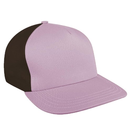 Pink-Black Brushed Leather Skate Hat Pink-Black Brushed Leather Skate Hat