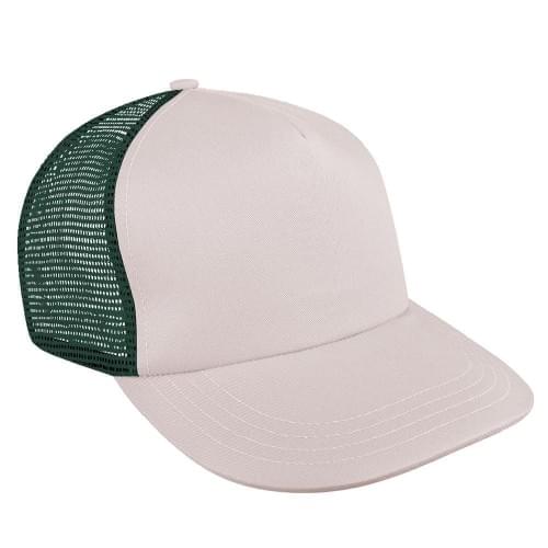 Contrast Mesh Back Brushed Front Slide Buckle Skate Hat