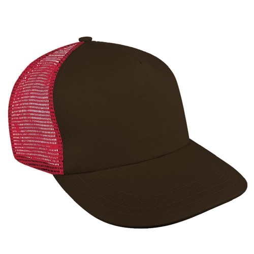 Contrast Mesh Back Meshback Slide Buckle Skate Hat