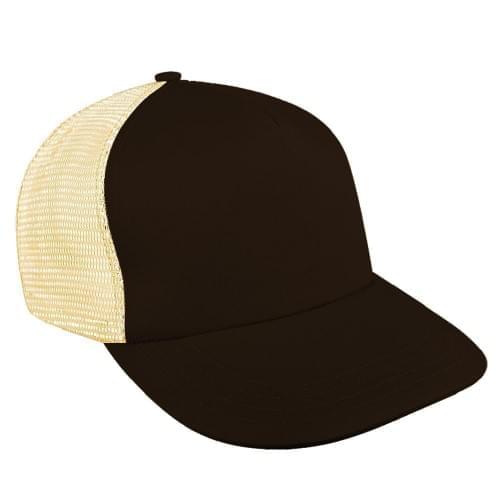 Black-Athletic Gold Meshback Velcro Skate Hat
