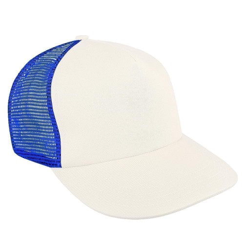 Contrast Mesh Back Brushed Front Snapback Skate Hat