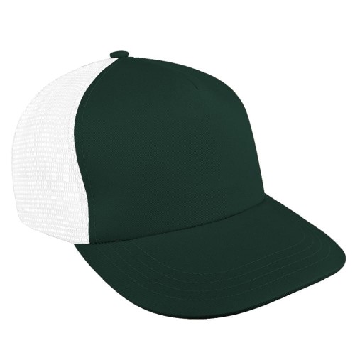 Hunter Green-White Meshback Velcro Skate Hat Hunter Green-White Meshback Velcro Skate Hat