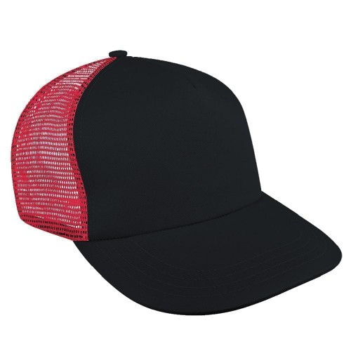 Dark Gray-Red Meshback Snapback Skate Hat Dark Gray-Red Meshback Snapback Skate Hat