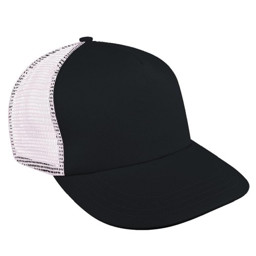 Dark Gray-Pink Meshback Snapback Skate Hat