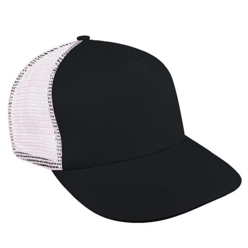 Dark Gray-Pink Meshback Velcro Skate Hat