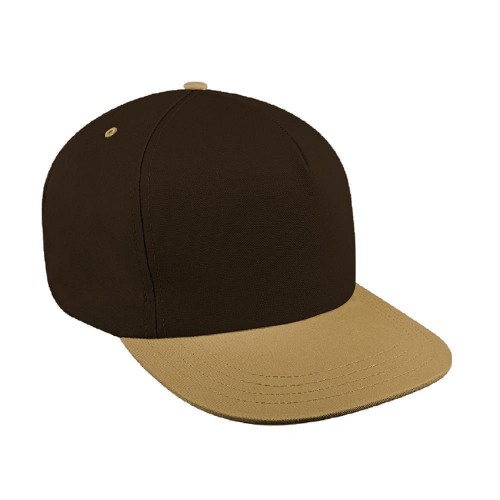 Two Tone Eyelets Brushed Leather Trucker Two Tone Eyelets Brushed Leather Trucker