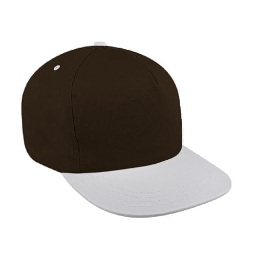 Two Tone Eyelets Brushed Snapback Trucker
