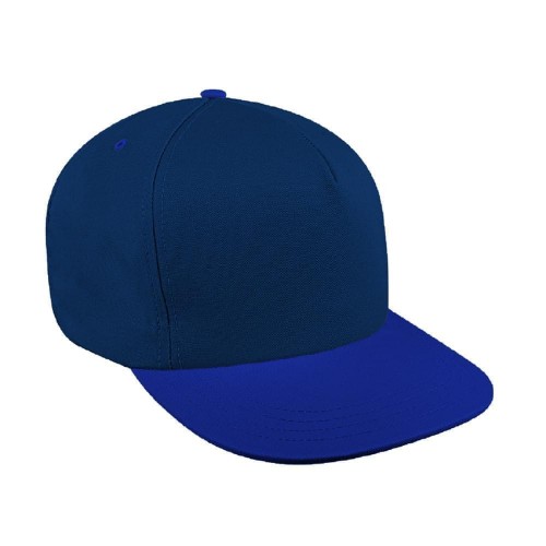 Two Tone Eyelets Canvas Snapback Trucker