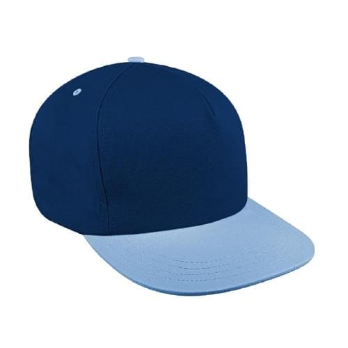 Two Tone Eyelets Twill Self Strap Trucker