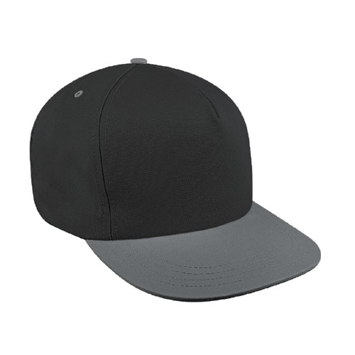 Two Tone Eyelets Denim Self Strap Trucker