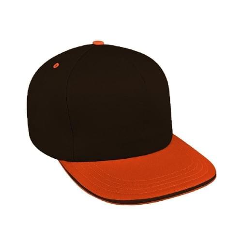 Two Tone Sandwich Wool Leather Trucker