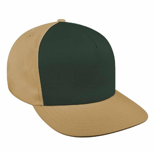Contrast Front Canvas Leather Trucker
