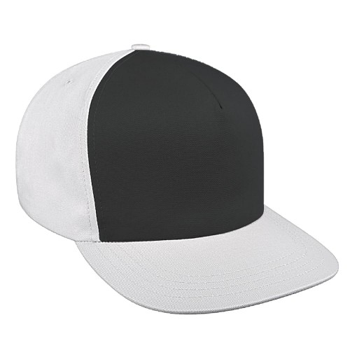 Contrast Front Twill Self Strap Trucker