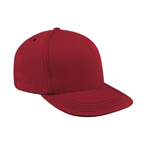 Contrast Stitching Twill Snapback Trucker
