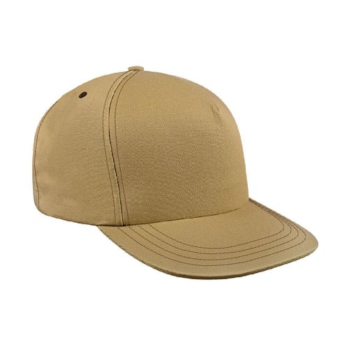Contrast Stitching Denim Snapback Trucker