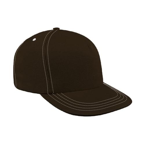 Contrast Stitching Wool Snapback Trucker