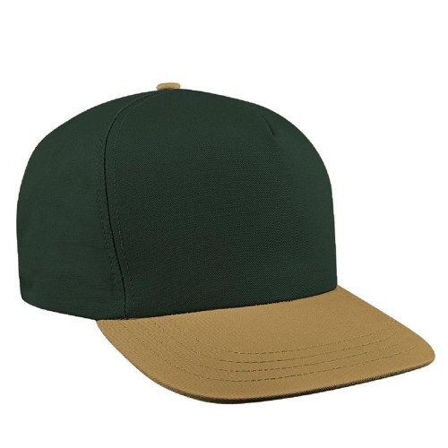 Two Tone Canvas Leather Trucker