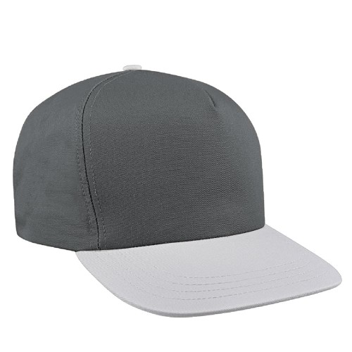 Two Tone Twill Leather Trucker