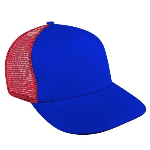 Contrast Mesh Back Brushed Front Velcro Trucker