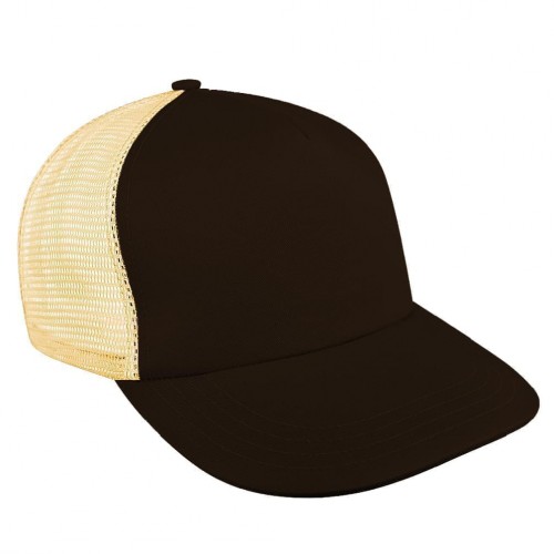 Black-Athletic Gold Meshback Snapback Trucker