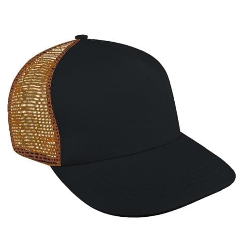 Dark Gray-Safety Orange Meshback Snapback Trucker