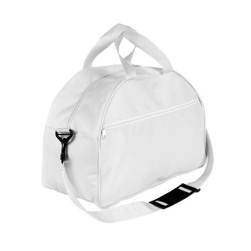 USA Made Nylon Poly Weekender Duffel Bags, White-White, 6PKV32JA34 USA Made Nylon Poly Weekender Duffel Bags, White-White, 6PKV32JA34