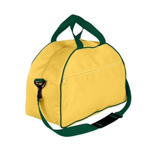 USA Made Nylon Poly Weekender Duffel Bags, Gold-Hunter Green, 6PKV32JA4V USA Made Nylon Poly Weekender Duffel Bags, Gold-Hunter Green, 6PKV32JA4V
