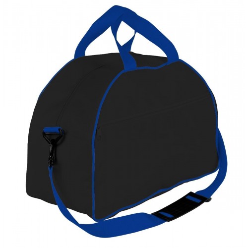 USA Made Nylon Poly Weekender Duffel Bags, Black-Royal Blue, 6PKV32JAO3 USA Made Nylon Poly Weekender Duffel Bags, Black-Royal Blue, 6PKV32JAO3