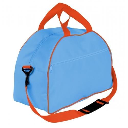 USA Made Nylon Poly Weekender Duffel Bags, Columbia-Orange, 6PKV32JAU0