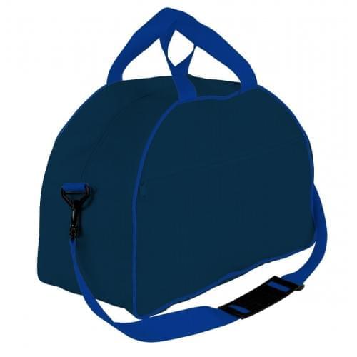 USA Made Nylon Poly Weekender Duffel Bags, Navy-Royal Blue, 6PKV32JAW3