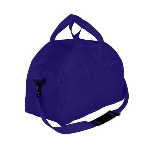 USA Made Nylon Poly Weekender Duffel Bags, Purple-Purple, 6PKV32JAY1