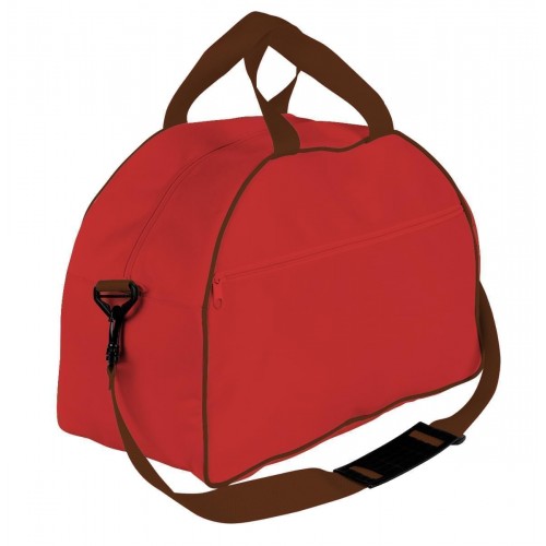 USA Made Nylon Poly Weekender Duffel Bags, Red-Brown, 6PKV32JAZS USA Made Nylon Poly Weekender Duffel Bags, Red-Brown, 6PKV32JAZS