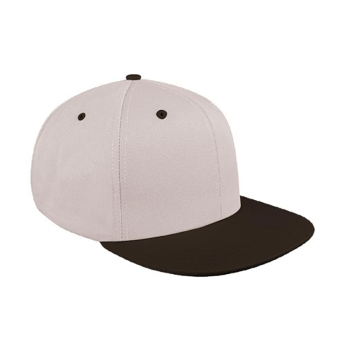 Two Tone Eyelets Pro Knit Leather Flat Brim Two Tone Eyelets Pro Knit Leather Flat Brim
