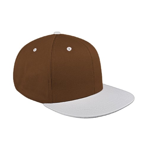 Two Tone Eyelets Ripstop Snapback Flat Brim