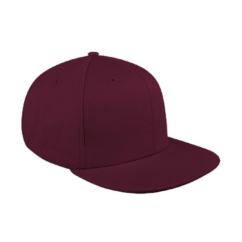 Solid Eyelets Twill Slide Buckle Flat Brim