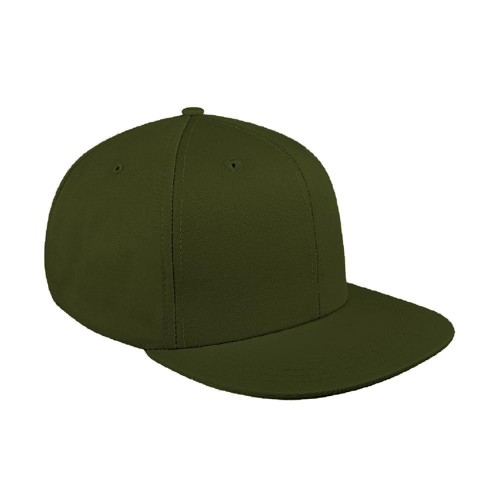 Solid Eyelets Ripstop Self Strap Flat Brim