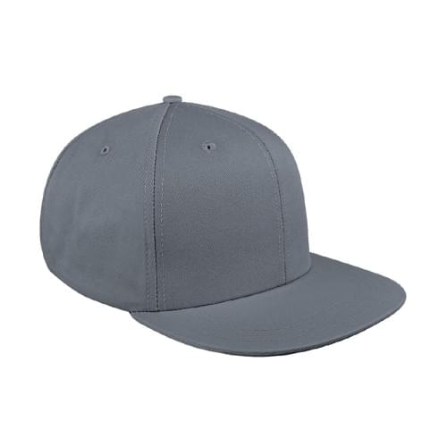 Solid Eyelets Twill Self Strap Flat Brim