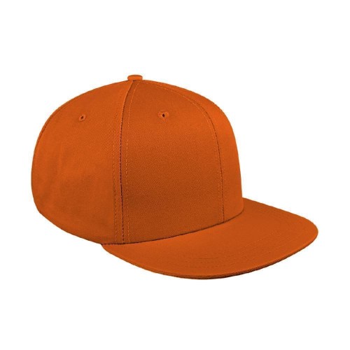 Solid Eyelets Brushed Velcro Flat Brim