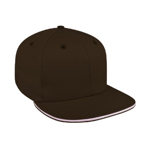 Black-Pink Brushed Velcro Flat Brim Black-Pink Brushed Velcro Flat Brim