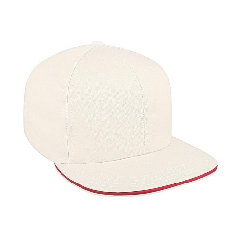 Sandwich Brim Organic Self Strap Flat Brim