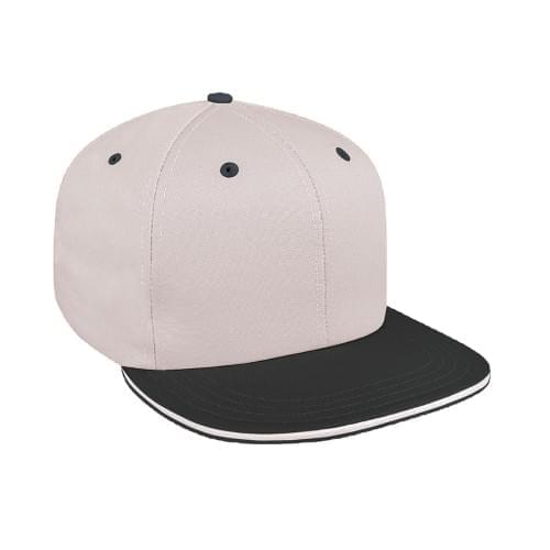 Two Tone Sandwich Organic Self Strap Flat Brim