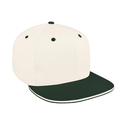 Two Tone Sandwich Canvas Velcro Flat Brim