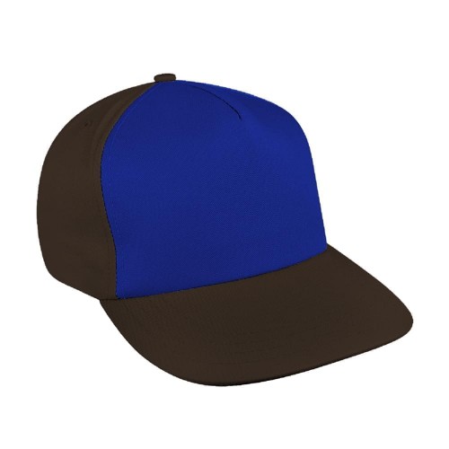 Contrast Front Twill Self Strap Flat Brim
